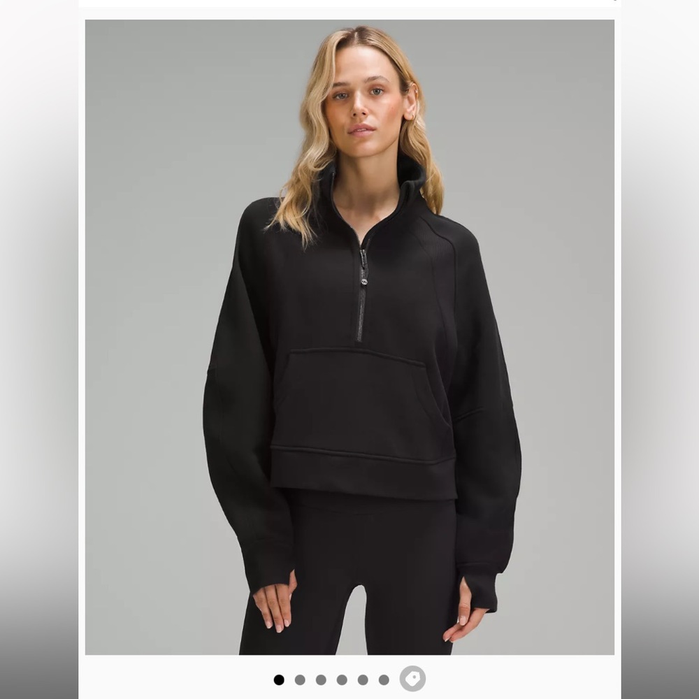 Lululemon scuba oversized funnel neck half zip